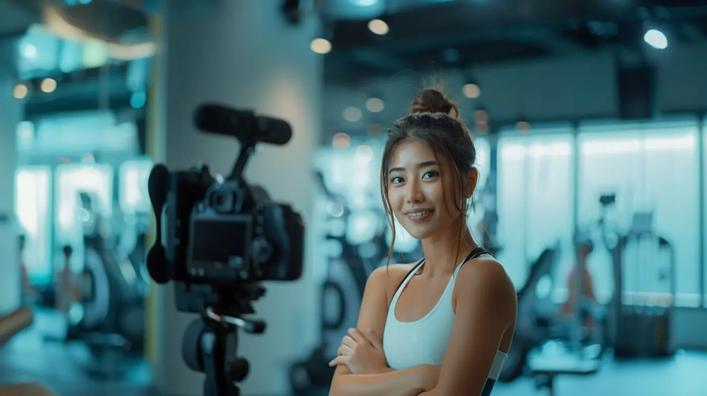 Porträt eines Fitness-Influencers