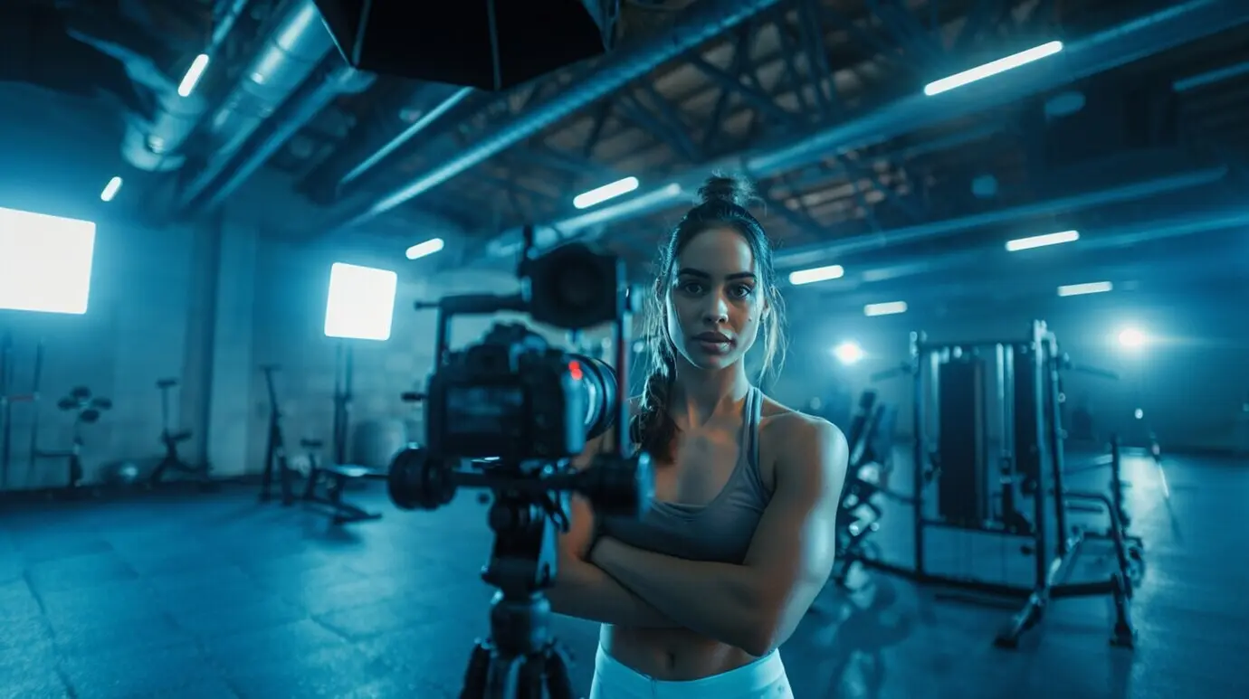 Porträt eines Fitness-Influencers